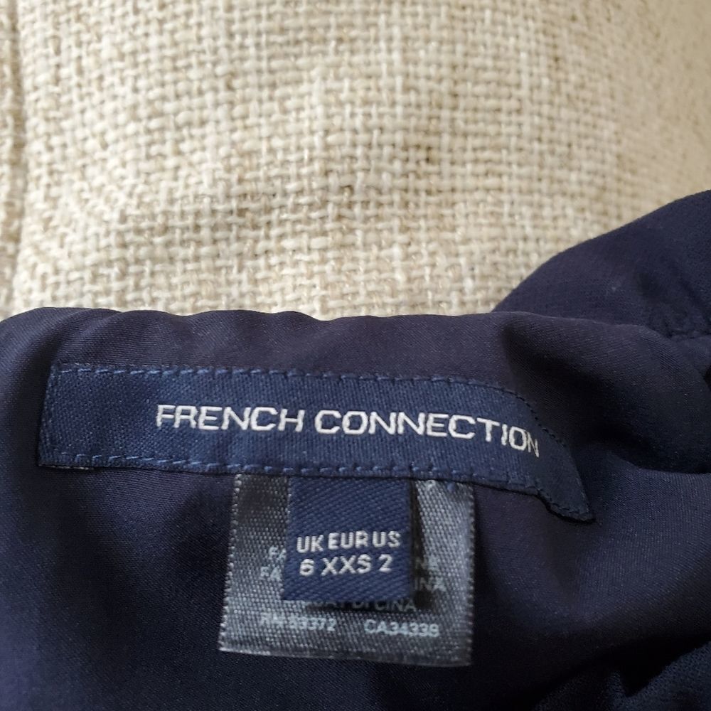 French Connection Navy Shift Dress Sz2 - Picture 9 of 10